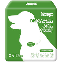 COCOYO disposable male wrap with breathable outer layer for dog comfort.