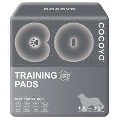 COCOYO dog training pads carbon-absorb odor control for a cleaner home.