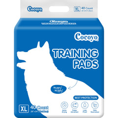 COCOYO training pad showing an absorbent-core design for quick moisture capture