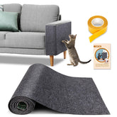 COCTN Cat Scratch Couch Protector on a gray sofa showing anti-scratch coverage.