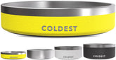 The Coldest Water dog bowl with 3-layer insulation for cooler water and durability.