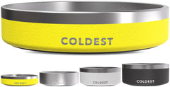 The Coldest Water dog bowl with 3-layer insulation for cooler water and durability.