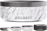 The Coldest Water dog bowl with triple-wall insulation keeps water cooler longer