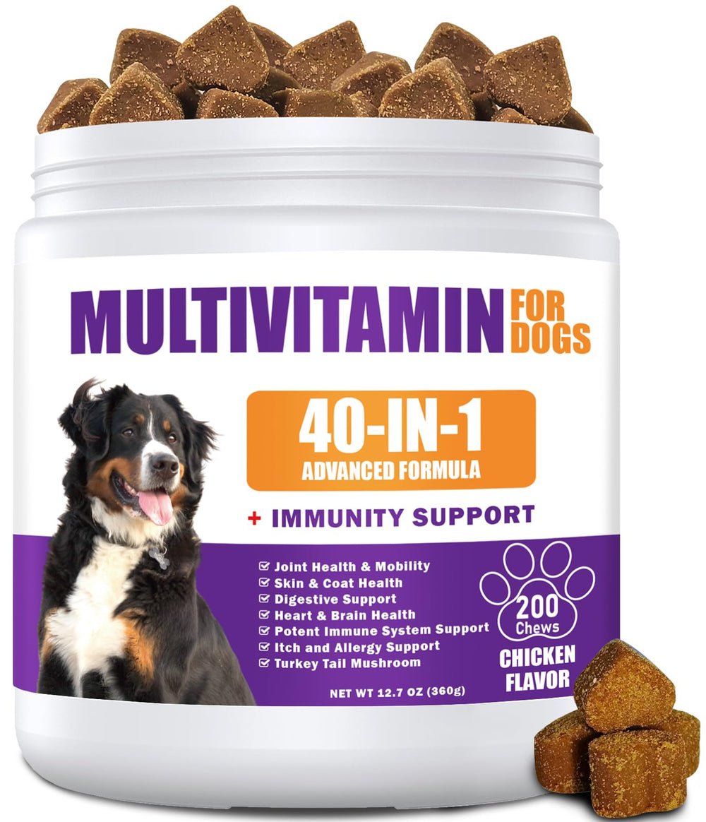 ColEaze 40in1 dog multivitamin bottle supports daily wellness and energy.