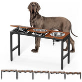 Colewin elevated dog bowl stand with iron frame for sturdy daily use