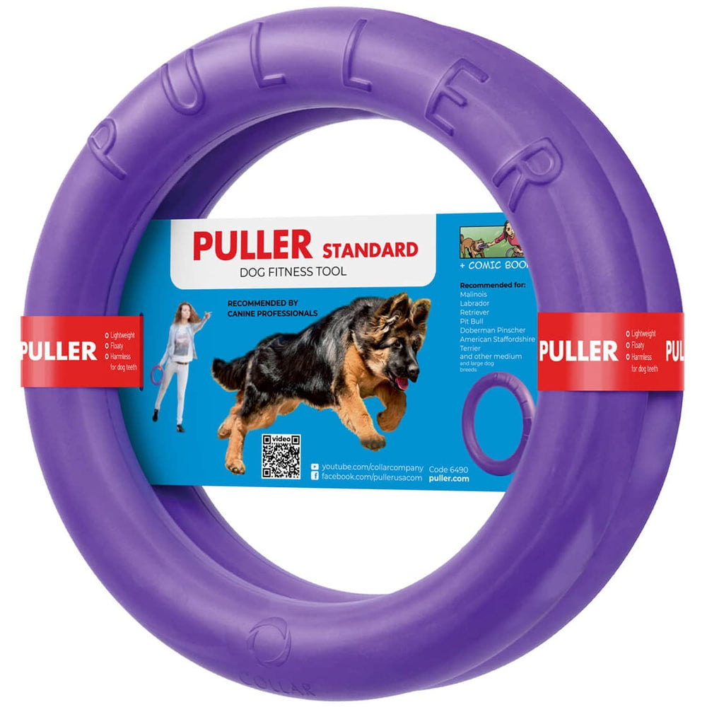 COLLAR Puller outdoor ring toy ready for fetch and tug sessions.