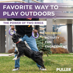 COLLAR PULLER tug of war dog toy supports bonding and focus.