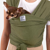 CollarDirect cat sling in gray shows hands-free comfort for daily errands