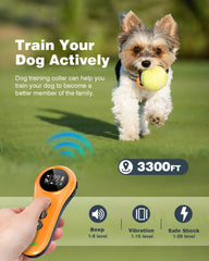 Colofrog training functions buttons illustrate beep, vibration, and shock options