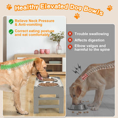 COMESOON anti-slip stand keeps bowls steady during eager mealtimes.