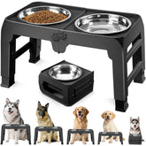 COMESOON elevated dog bowl stand for large dogs, sturdy feeding height.