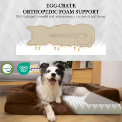 Comfort Expression bed bolster detail showing secure four-sided support