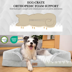 Comfort Expression XL bed with removable bolsters for secure, cozy resting.