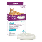 Comfort Zone cat calming collar worn to support calm behavior on the go
