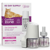 Comfort Zone cat calming diffuser in living room promotes relaxed behavior.