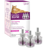 Comfort Zone cat calming diffuser refill 3-pack visible in packaging for calm home life