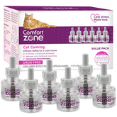 Comfort Zone cat calming diffuser refill 6-pack for easy monthly replacements