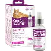 Comfort Zone cat calming pheromone spray travel size bottle ready for on the go use.