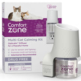 Comfort Zone Multicat Diffuser in room promotes calm and reduces tension among cats.