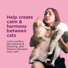 Comfort Zone Multicat Diffuser refill pack in 30 days maintains continuous calming support.
