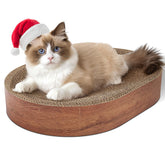 ComSaf cat scratching board with zero-gravity bed for relaxed lounging.