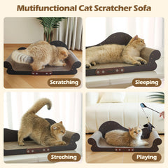 ComSaf lounging cat image highlights ample space suitable for two cats relaxing at home.