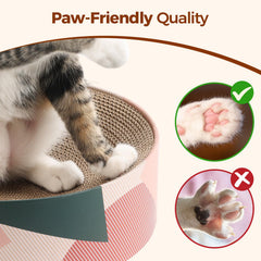 ComSaf recyclable corrugated cardboard cat bed is safe and eco-friendly.