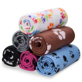 Comsmart pet blanket paw print; cozy 24x28 inches for kittens and puppies.