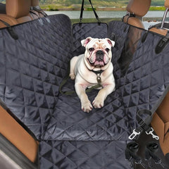 Comwish dog seat cover backseat mesh window improves airflow and calmness.