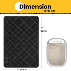 Conlun cat litter mat deep grooves close-up showing effective litter retention.