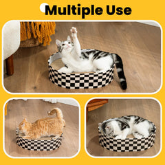Conlun cat scratcher box top view emphasizing spacious entry and surface area.