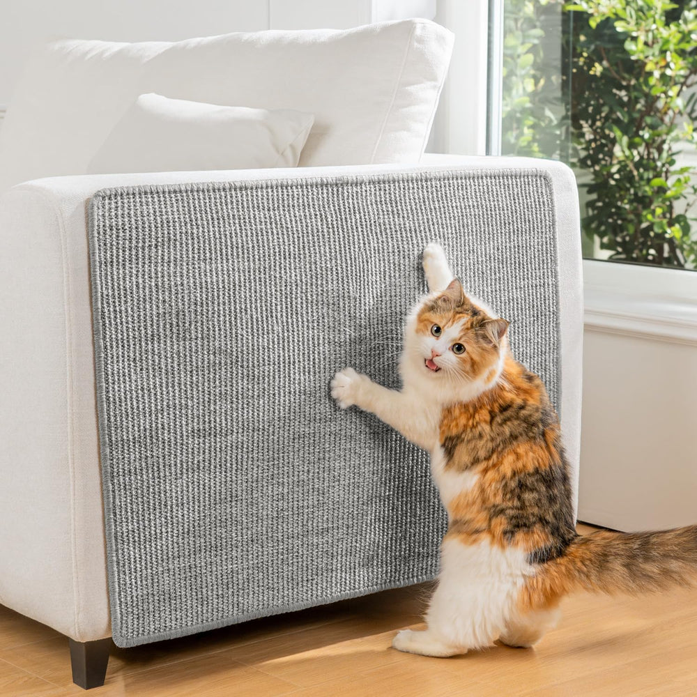 Conlun cat scratcher mat with natural sisal for durable indoor scratching