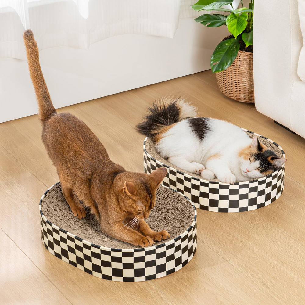 Conlun oval cat scratcher bowl – ergonomic lounging surface for kittens