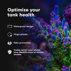 Continuum AquaBlade P scraper demonstrated on glass or acrylic surfaces.