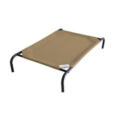 Coolaroo Original Elevated Dog Bed front view highlights breathable fabric for cooling comfort.