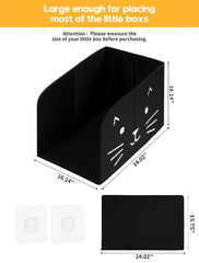 Coorganisers cat litter box enclosure with two scoop hooks keeps tools handy.
