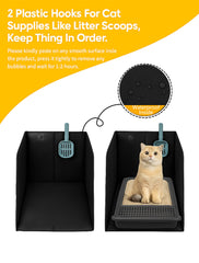 Coorganisers removable mat for cleaner litter containment and easy cleaning.