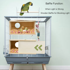CooShou nesting box with acrylic window for transparent observation