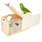 CooShou parakeet nesting box with acrylic window for easy observation