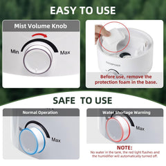 COOSPIDER adjustable mist output for customizable humidity in terrariums.