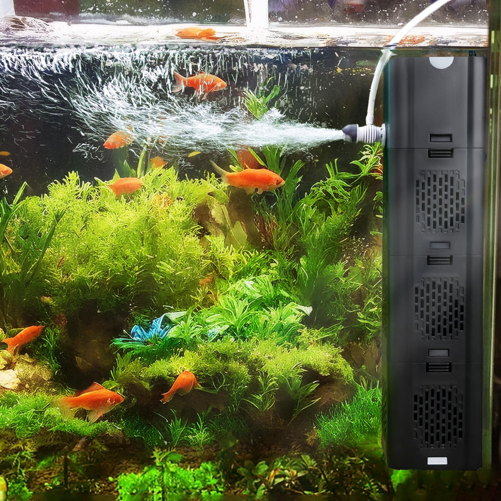 COOSPIDER 400GPH front view: compact, easy cleaning for large tanks