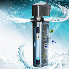 COOSPIDER aquarium filter for 75-200 gallon tanks delivering crystal-clear water.