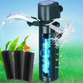 The coospider-repta 4-in-1 filter delivers multi-function filtration for 20-75 gallon tanks.