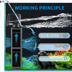 Coospider-repta adjustable aeration valve increases oxygen for active fish.