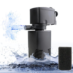Coospider-Repta filter front view highlighting compact internal design for 15-40 gallon tanks and reliable circulation.