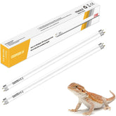 COOSPIDER UV 2-Pack UVB UVA reptile light providing broad UVB coverage for larger enclosures.