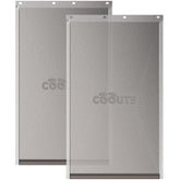 COOUTE dog door flap with magnetic closure seals rain out as pets pass through