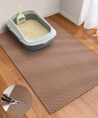 Cooyes cat litter mat cut-to-fit design for versatile placement