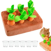 Copfeu Upgraded Rabbit Enrichment Toy snuffle mat with hidden treats for curious pets.