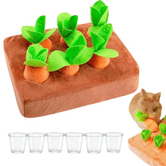Copfeu Upgraded Rabbit Enrichment Toy snuffle mat with hidden treats for curious pets.
